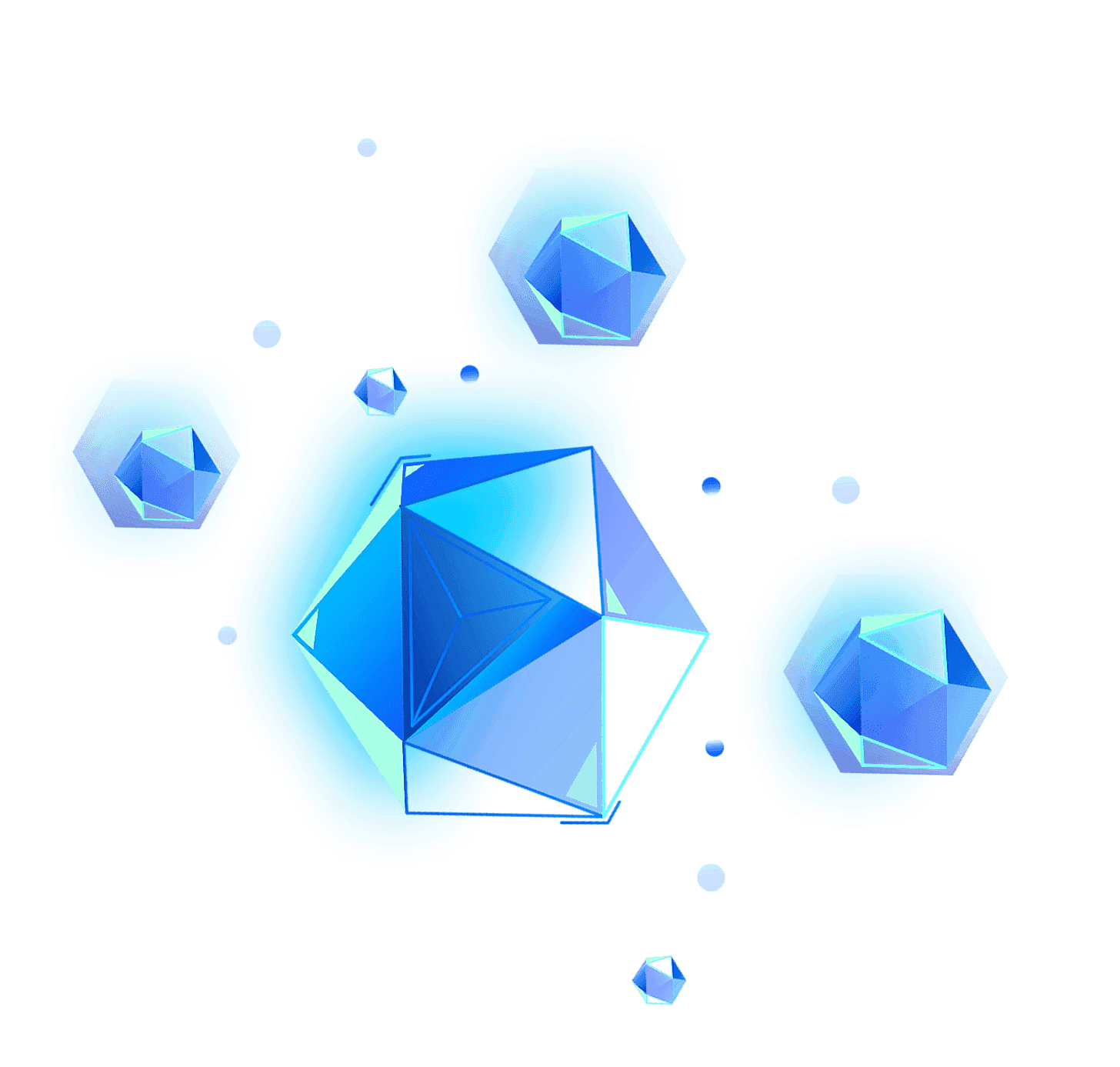 Blue bokeh background